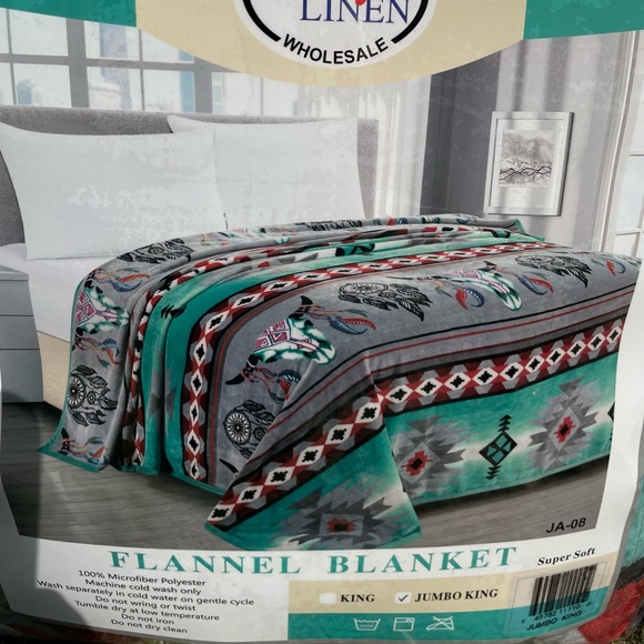 cal king /king size Flannel blanket,Throw Blanket,southwestern
